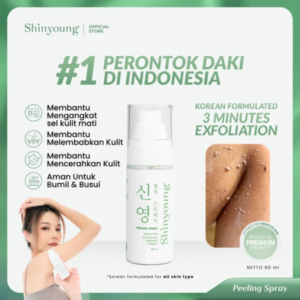 Shinyoung Peeling Spray Penghilang Daki