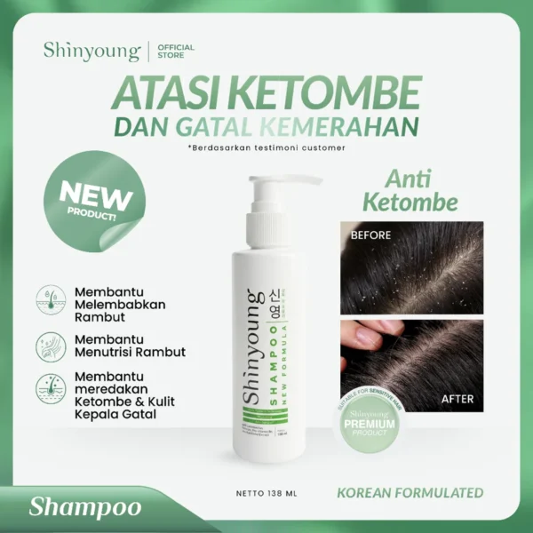 Shinyoung Shampoo Anti Ketombe 138ml - Korean Formulated